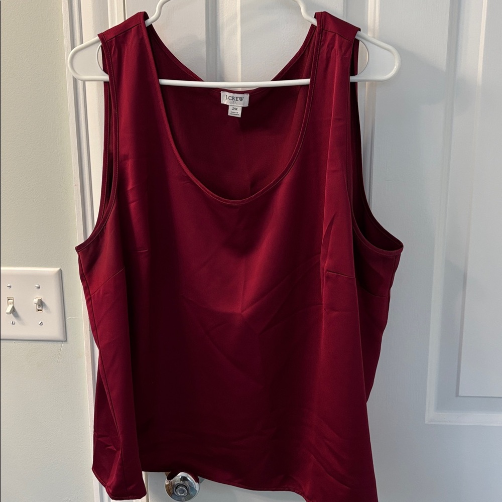 Classic Dark Red Tank Top
